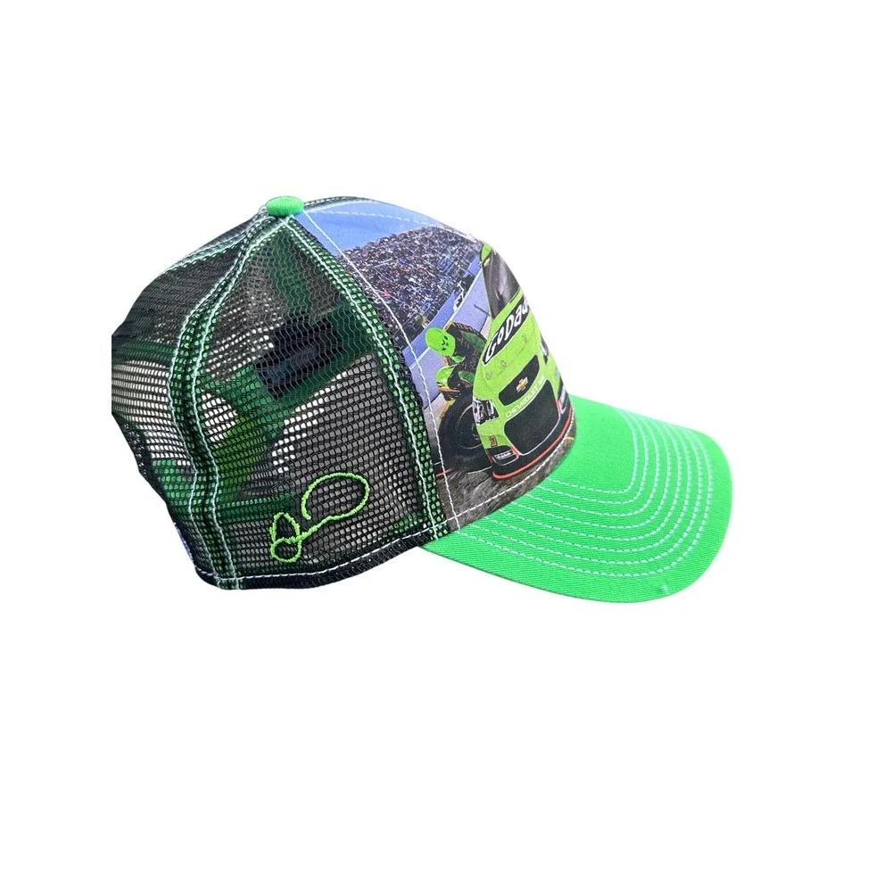 The Game NASCAR Danica Patrick #10 GoDaddy Green Trucker Hat Snapback Cap